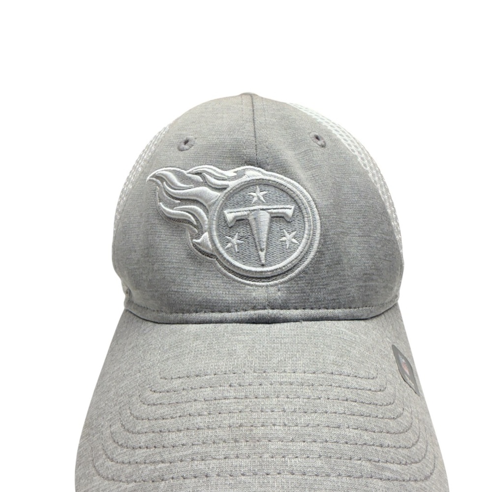 New Era Gray Tennessee Titans Flame Logo Cap